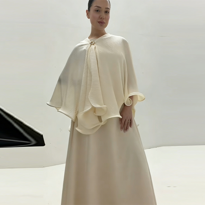 Women Formal Wear Set - Romantic Graceful Shawl Dress Set Elegant