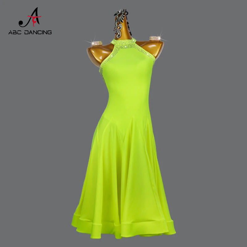 Women Formal Wear With Skirt - Chuyên Nghiệp Mới Vàng Nhảy Latin