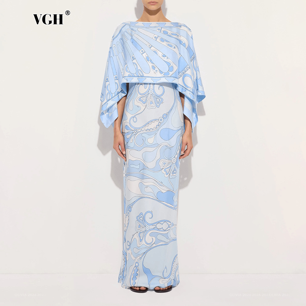 VGH Light Blue Abstract Print  - đánh giá và giá Women Formal Wear Set