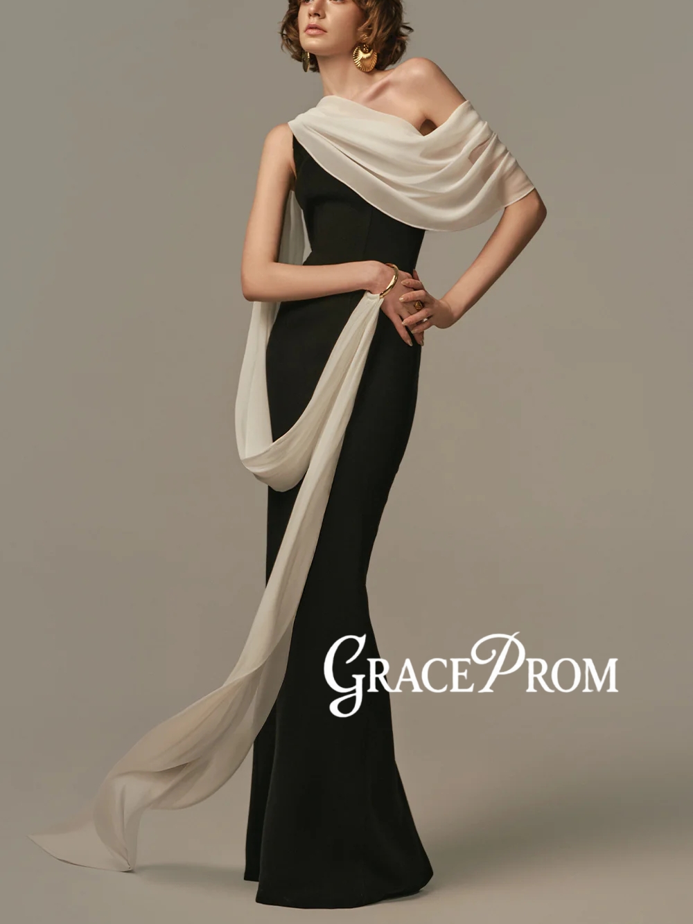 Elegant Two Tone Evening Gown  - đánh giá và giá Formal Gala Wear Women