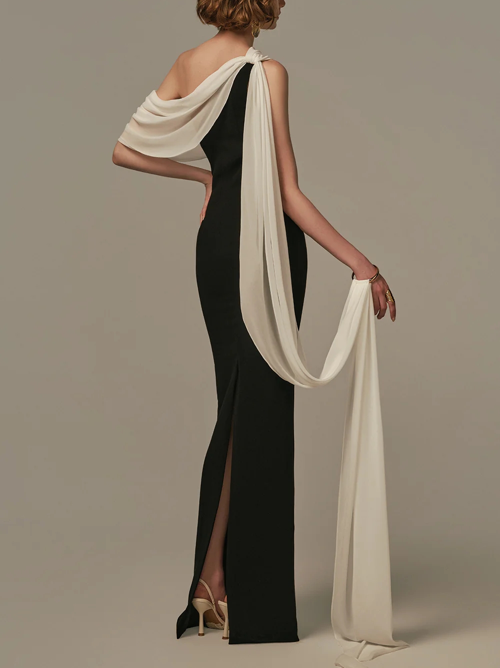 Elegant Two Tone Evening Gown  - đánh giá và giá Formal Gala Wear Women