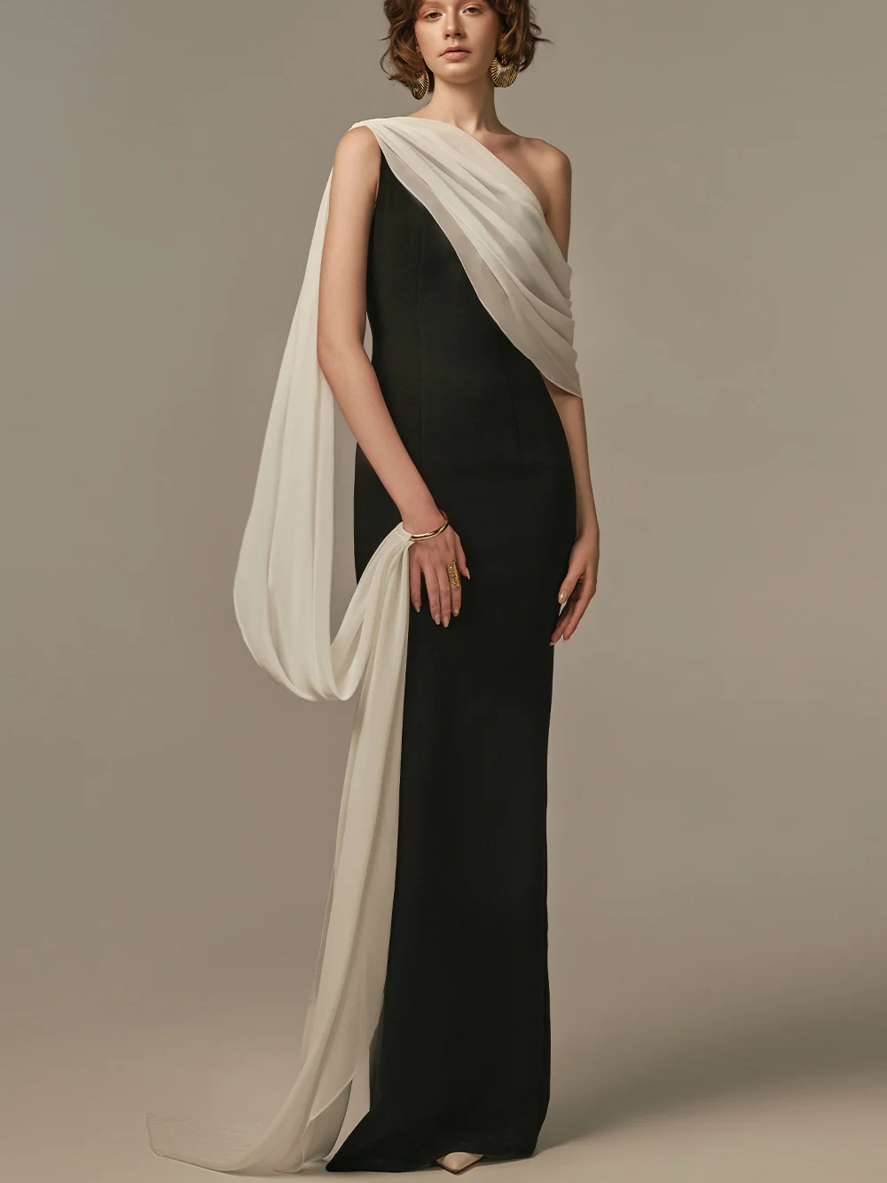 Elegant Two Tone Evening Gown  - đánh giá và giá Formal Gala Wear Women