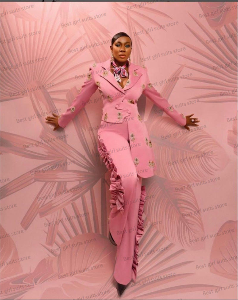 Pink Wedding Women Suit Set Bl - đánh giá và giá Women'S Formal Wear Wedding Guest