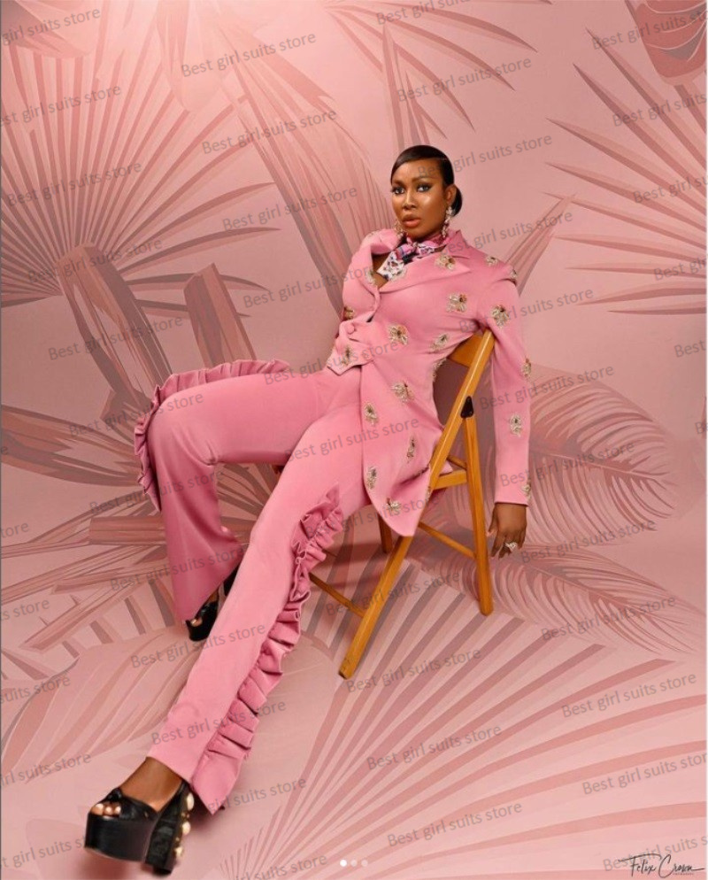 Pink Wedding Women Suit Set Bl - đánh giá và giá Women'S Formal Wear Wedding Guest