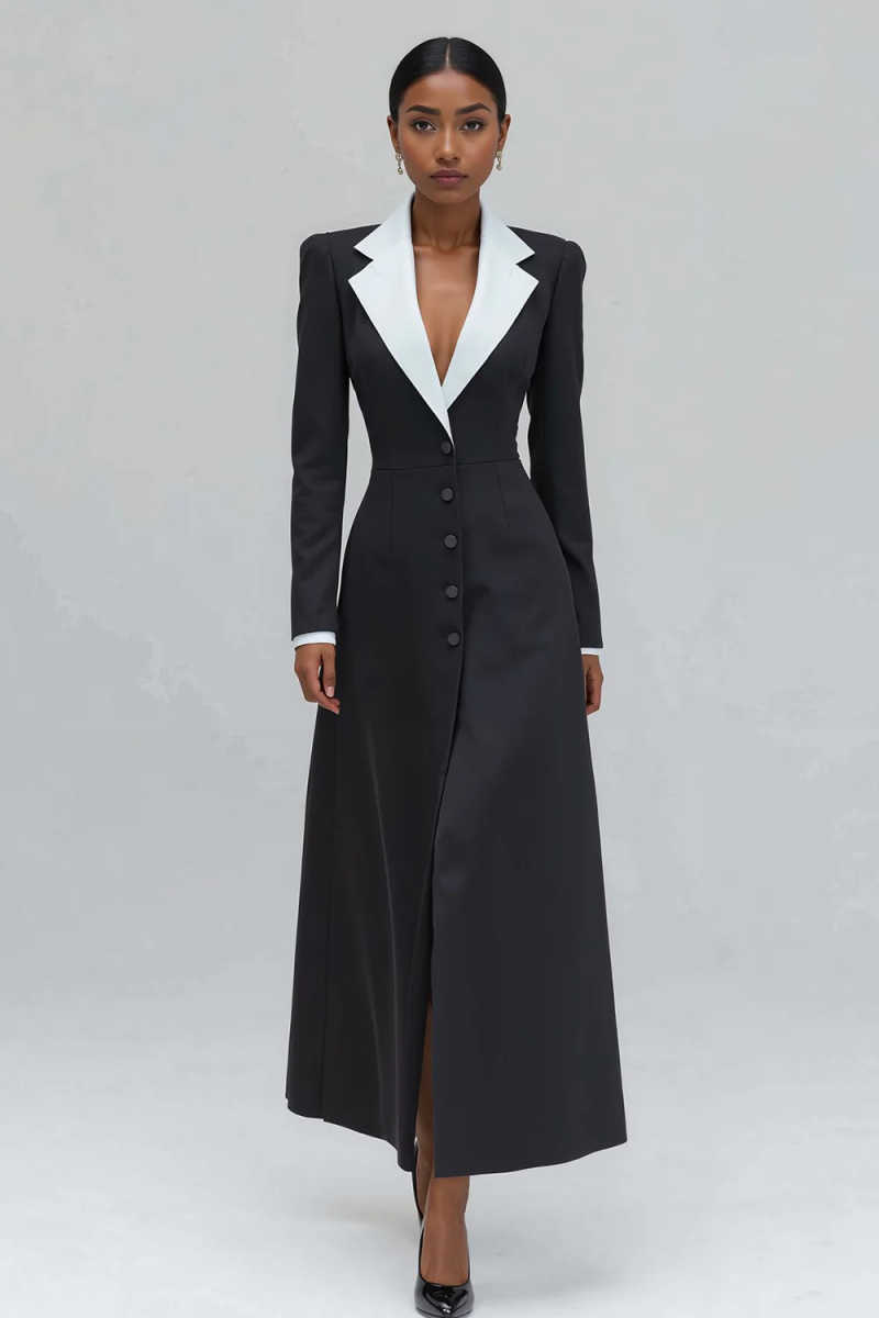 A Line Women Long Blazer Jacke - đánh giá và giá Women'S Formal Wear Wedding Guest