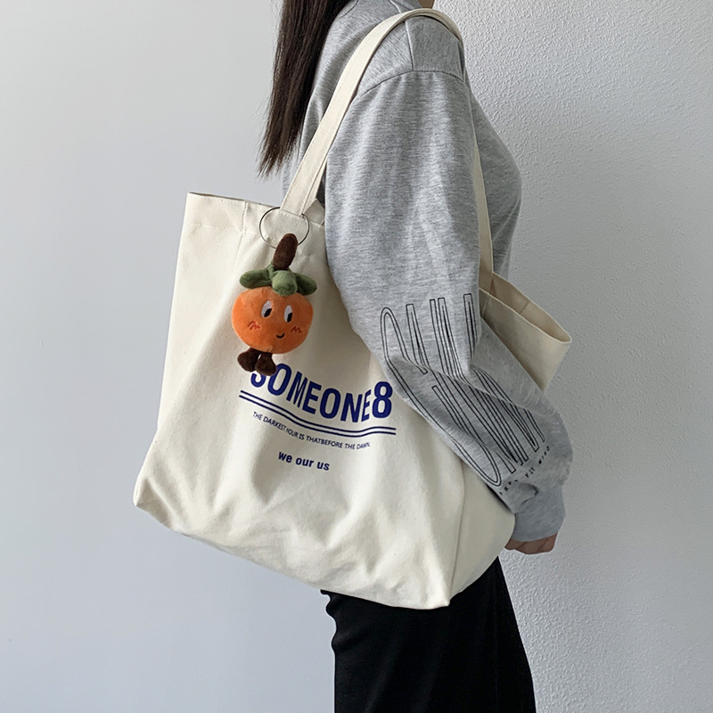 Letter ins Canvas Bag Student  - đánh giá và giá Structured Handbag Work