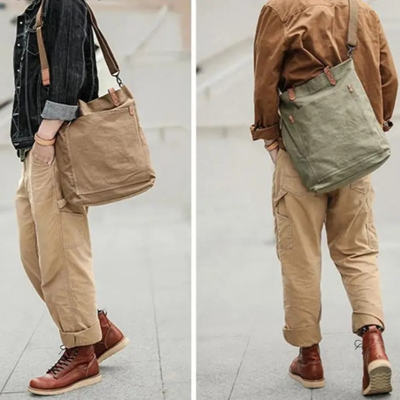 Canvas Leather Tote Bag for Me - đánh giá và giá Structured Handbag Work