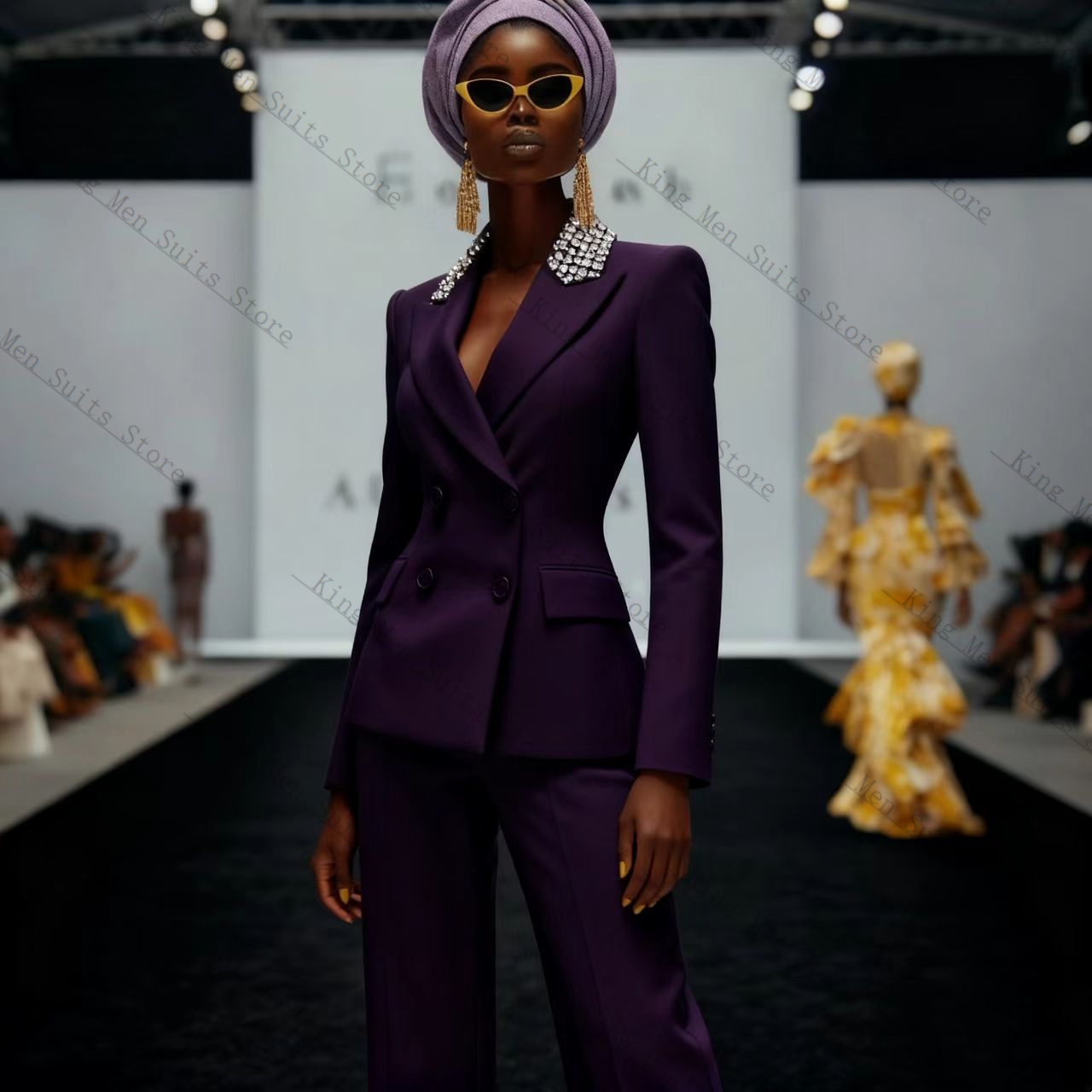 Luxury Crystals Women Suit Set - đánh giá và giá Women'S Formal Wear Wedding Guest