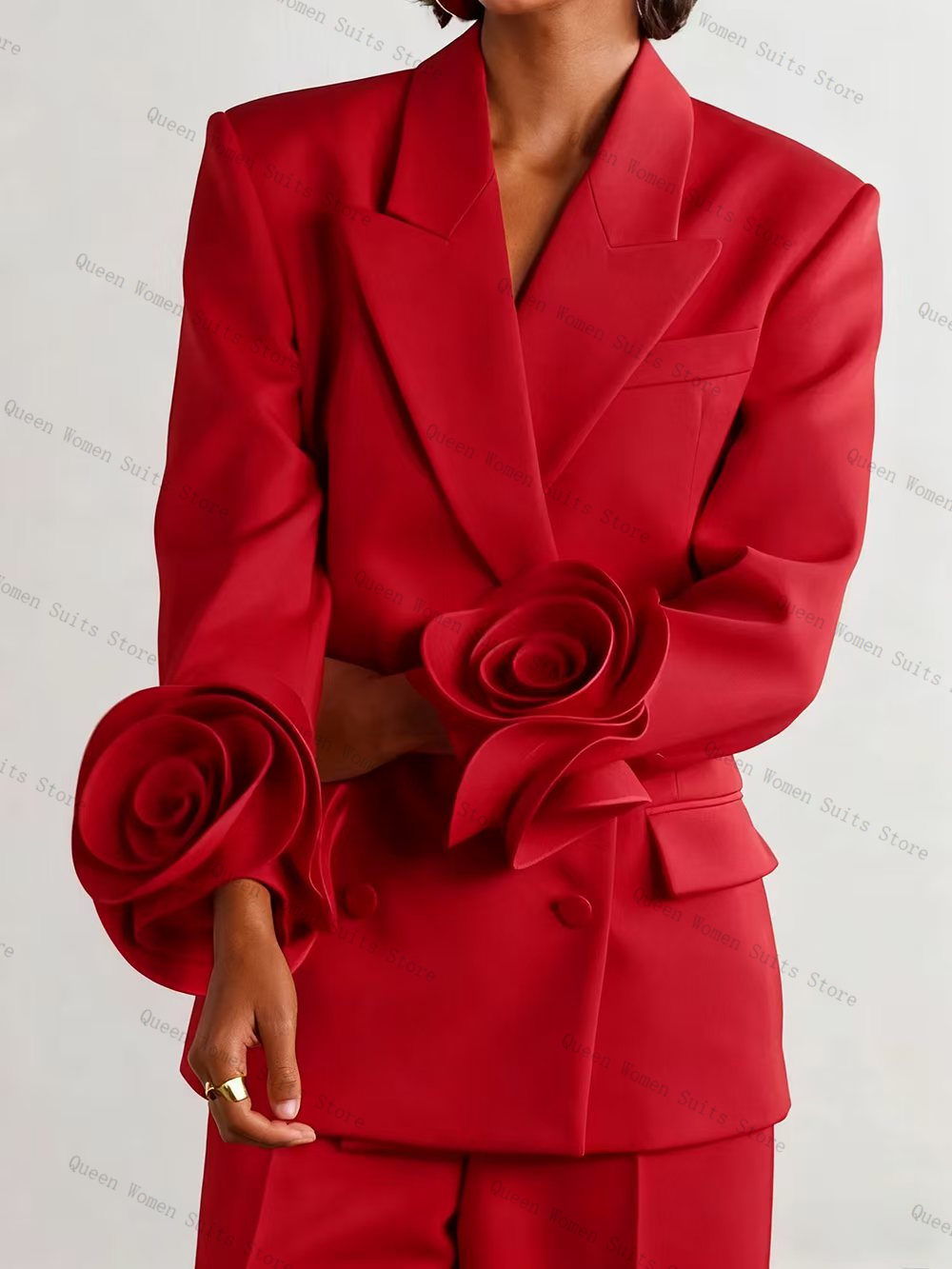 Luxury Red Women Suit Set 2 Pc - đánh giá và giá Women'S Formal Wear Wedding Guest