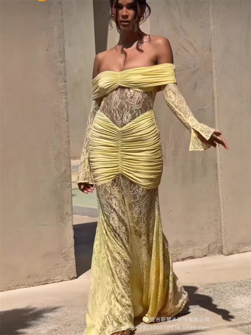 Sexy Lace Mermaid Women Prom D - đánh giá và giá Women Formal Party Wear Dress