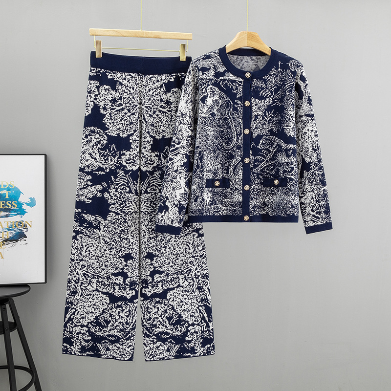 Temperament Jacquard Landscape - đánh giá và giá Women'S Formal Wear With Pants