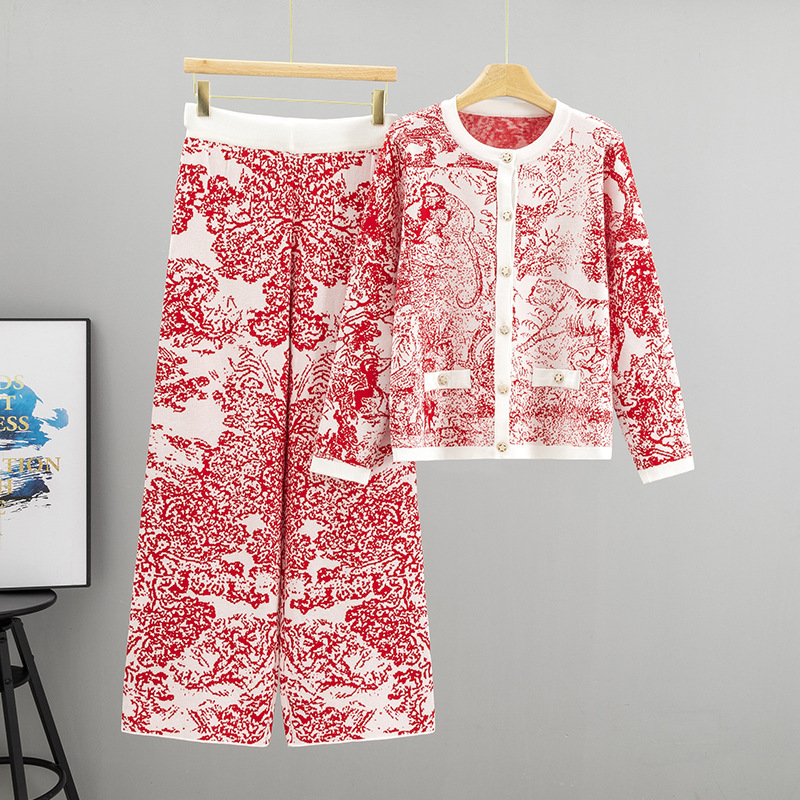 Temperament Jacquard Landscape - đánh giá và giá Women'S Formal Wear With Pants