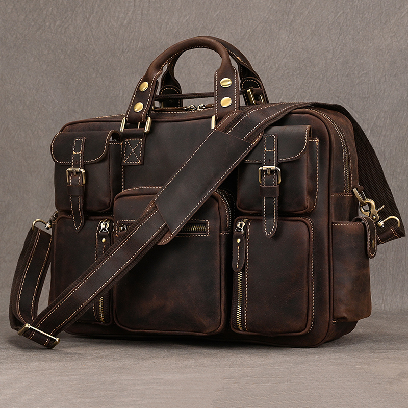 Luufan Vintage Crazy Horse Lea - đánh giá và giá Structured Handbag Work