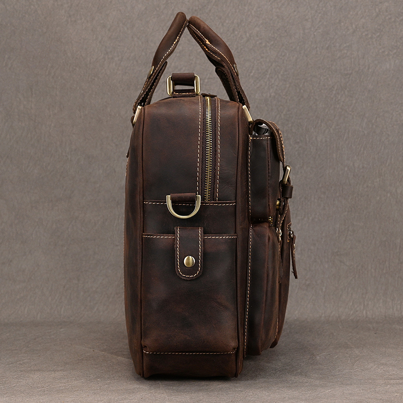 Luufan Vintage Crazy Horse Lea - đánh giá và giá Structured Handbag Work