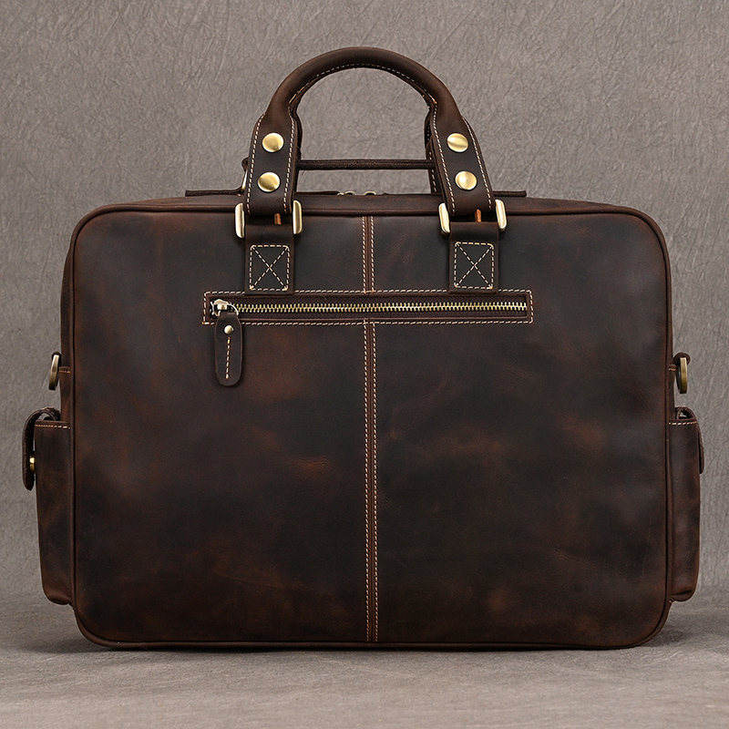 Luufan Vintage Crazy Horse Lea - đánh giá và giá Structured Handbag Work