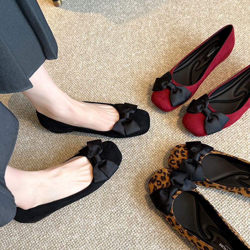 Multi-Color Suede Ballet Flats - đánh giá và giá Women Formal Wear With Shoes