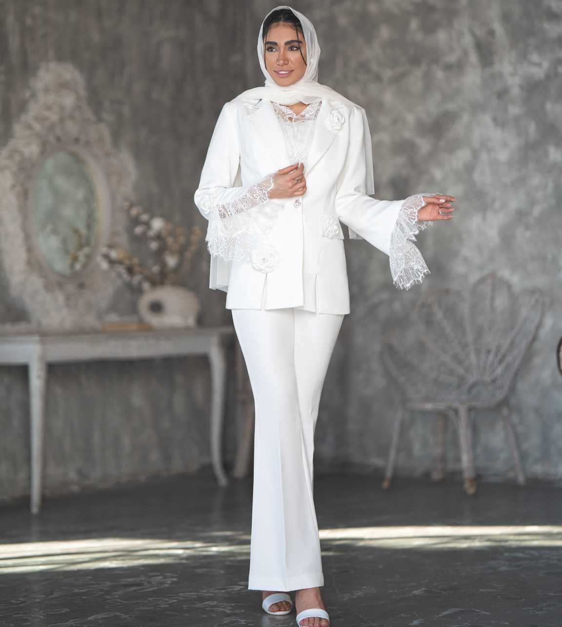 Chic Women Suit Set 3D Appliqu - đánh giá và giá Women'S Formal Wear Wedding Guest