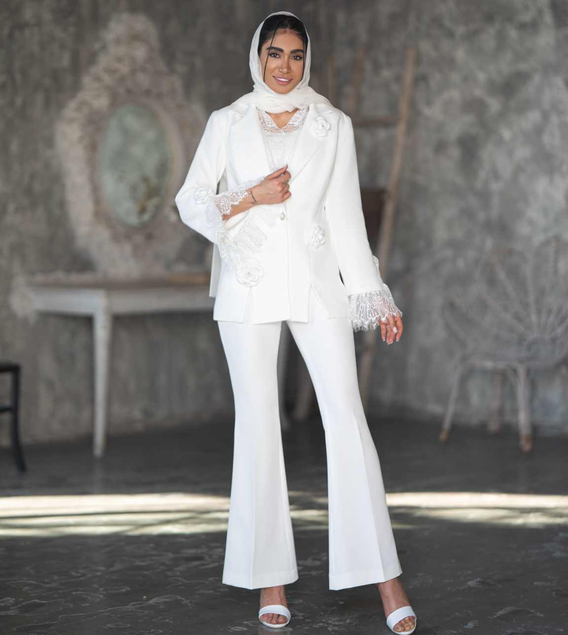 Chic Women Suit Set 3D Appliqu - đánh giá và giá Women'S Formal Wear Wedding Guest
