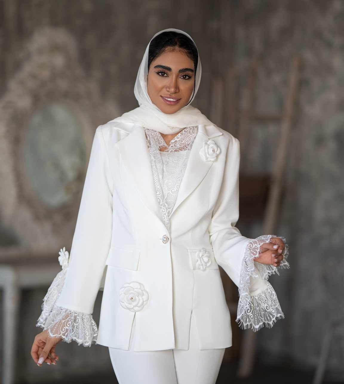 Chic Women Suit Set 3D Appliqu - đánh giá và giá Women'S Formal Wear Wedding Guest