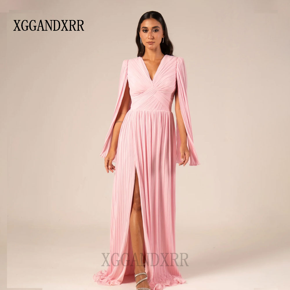 Customized Pink A Line Prom Dr - đánh giá và giá Formal Gala Wear Women