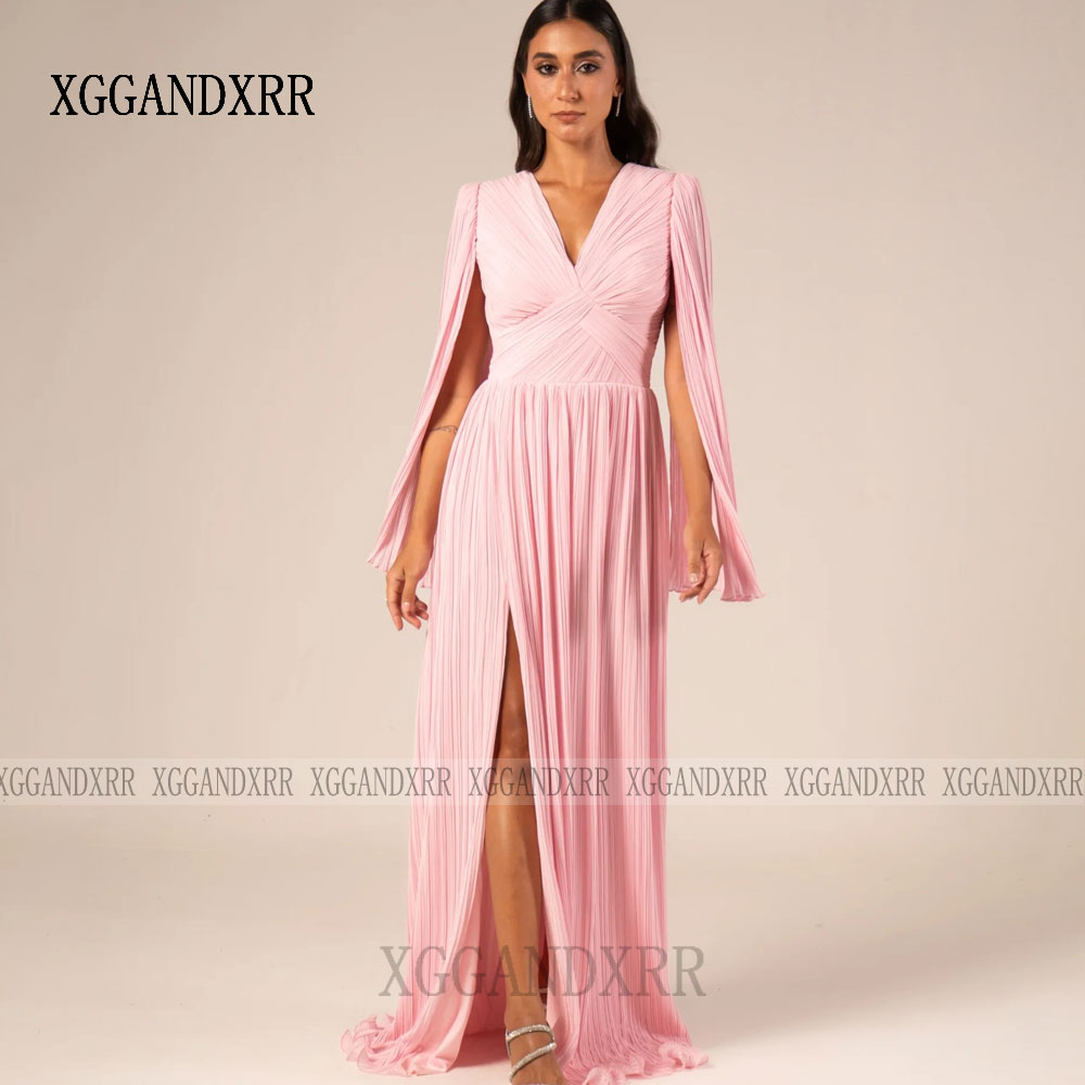 Customized Pink A Line Prom Dr - đánh giá và giá Formal Gala Wear Women