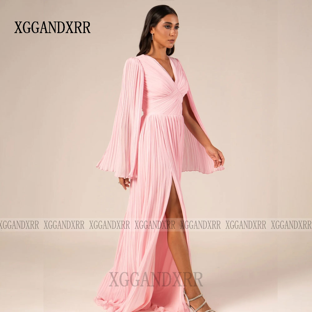 Customized Pink A Line Prom Dr - đánh giá và giá Formal Gala Wear Women