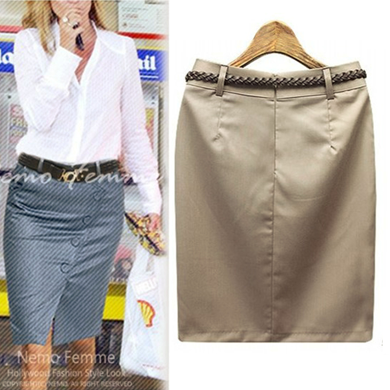 S ~ 3XL Plus Kích Thước Nút Xẻ - đánh giá và giá Women Formal Wear With Skirt