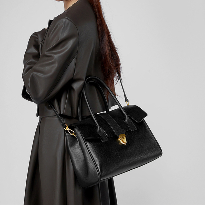 BURMINSA Genuine Leather Top H - đánh giá và giá Structured Handbag Work