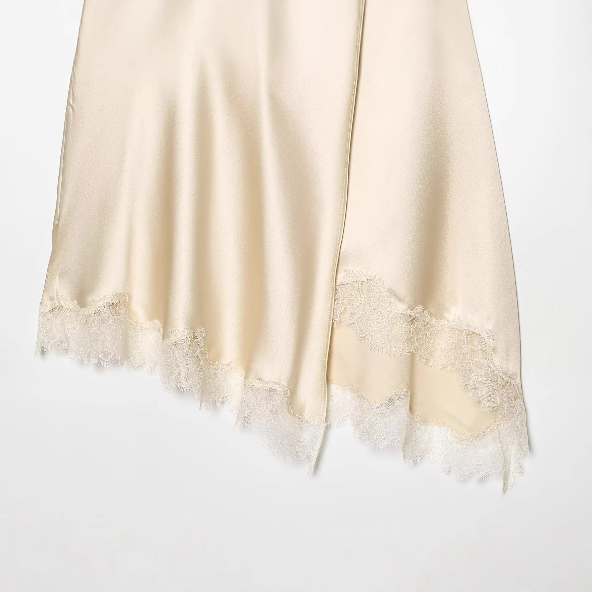 Women's Elegant Satin Lace Hem - đánh giá và giá Women Formal Wear With Skirt